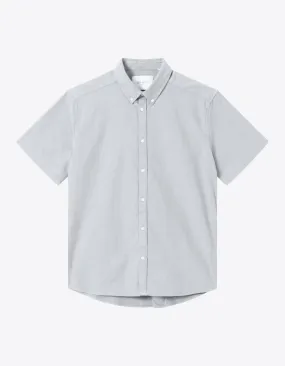 Les Deux Chris Oxford SS Shirt - Steeple Grey