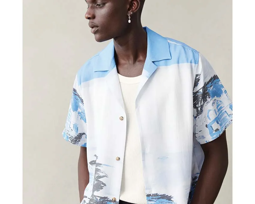 Les Deux Coastal AOP SS Shirt