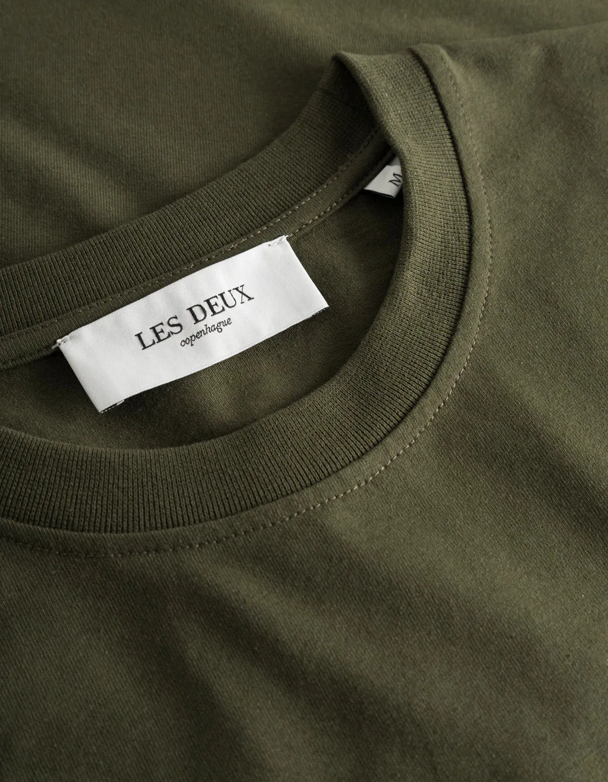 LES DEUX   Crew T-Shirt Forest Green/Surplus Green