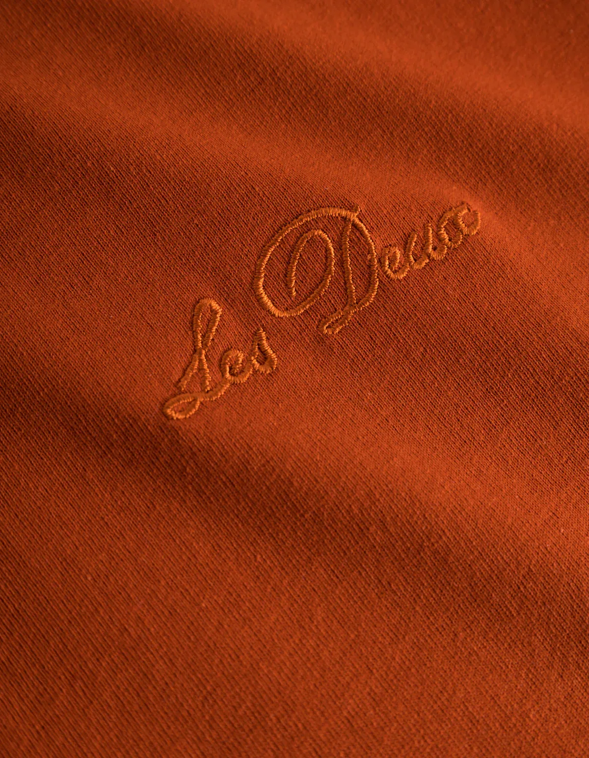 LES DEUX   Crew T-Shirt Terracotta/Court Orange