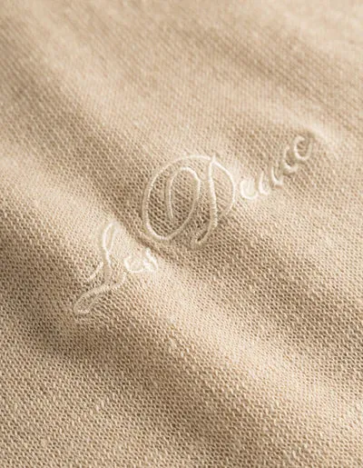 Les Deux Emmanuel Polo Knit - Light Desert Sand