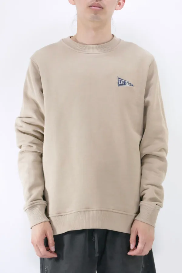 Les Deux Flag Crewneck - Dark Sand