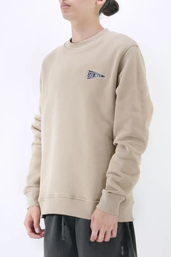 Les Deux Flag Crewneck - Dark Sand