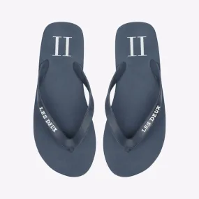 Les Deux Flip Flops (Dark Navy + Ivory)