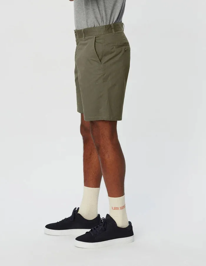 Les Deux Jared Twill Chino Short - Olive Night