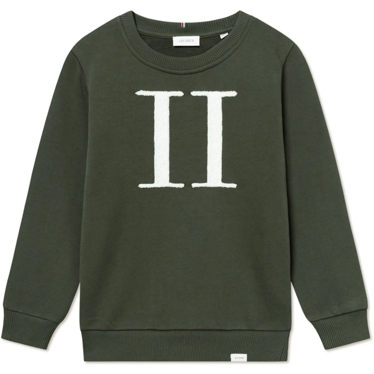 Les Deux Kids Forest Green/Ivory Encore Bouclé Sweatshirt Kids