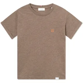 Les Deux Kids Mountain Grey Melange/Orange Nrregaard T-Shirt Kids - Seasonal