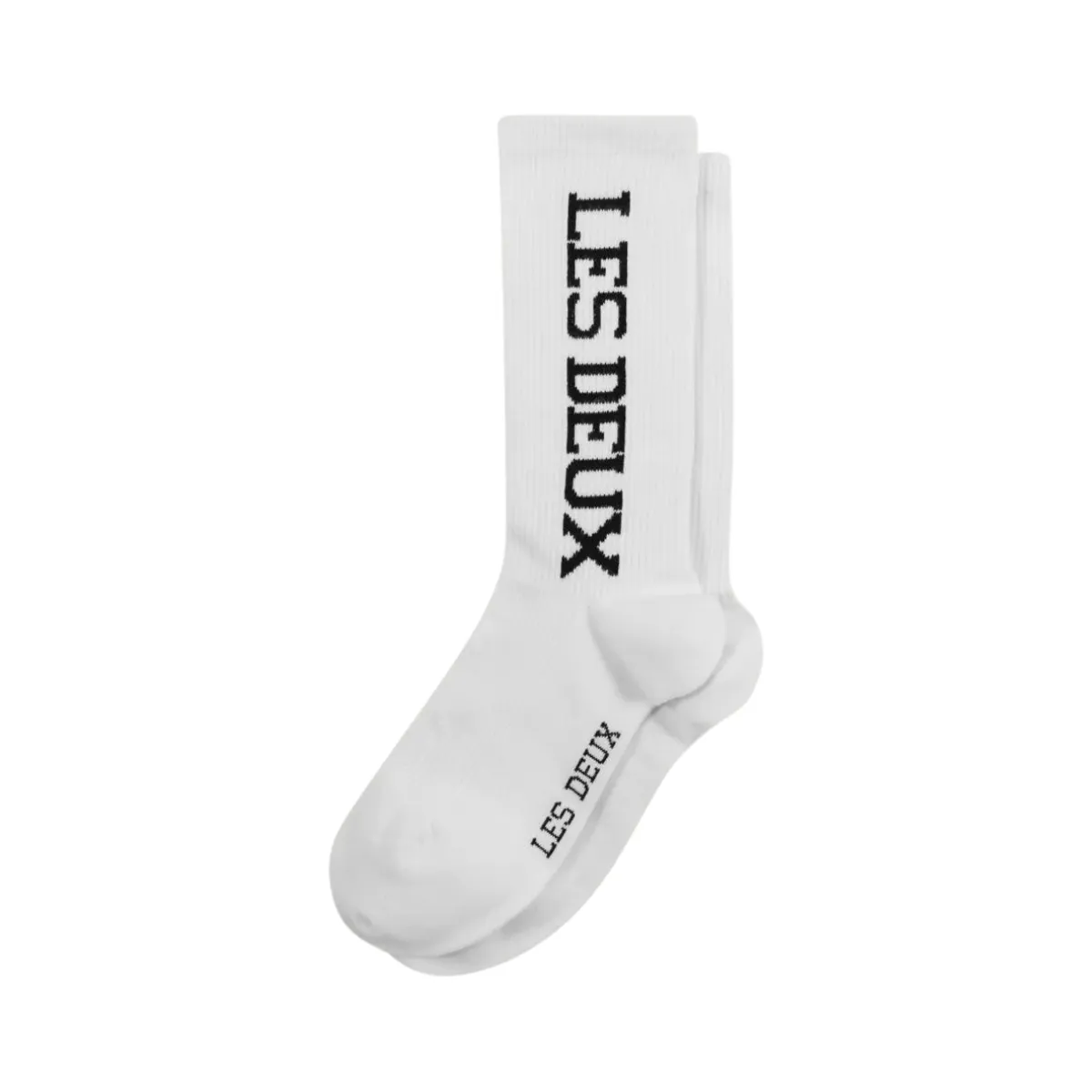 LES DEUX   Les Deux Vertigo 2-Pack Rib Socks White/Black