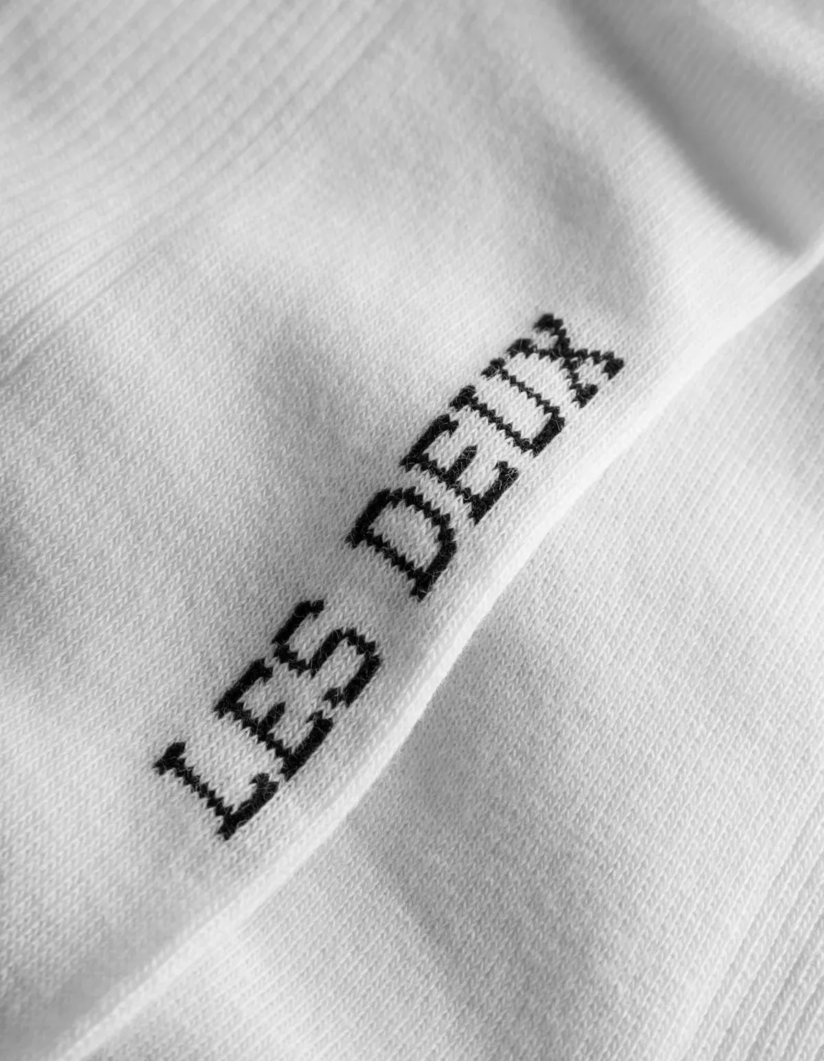 LES DEUX   Les Deux Vertigo 2-Pack Rib Socks White/Black