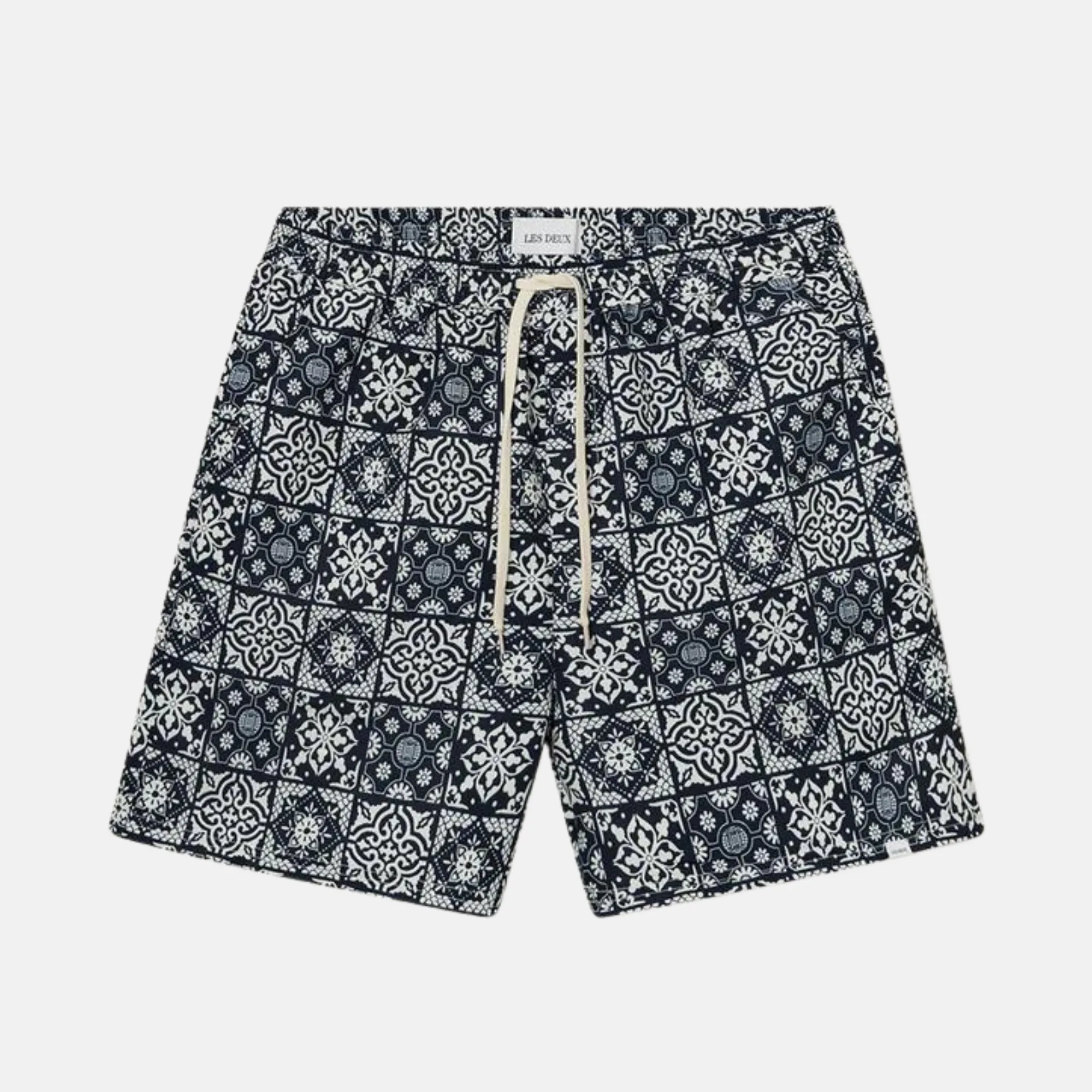 Les Deux Stan AOP Navy/Ivory Swim Shorts 2.0