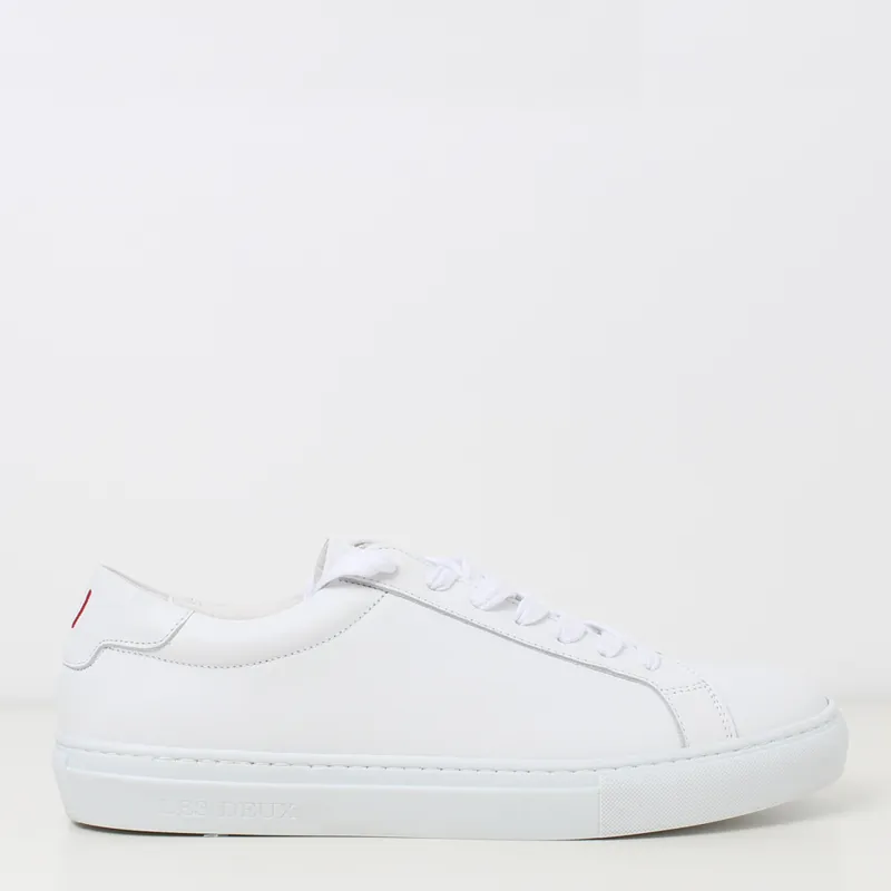 Les Deux White Theodor Leather Sneakers