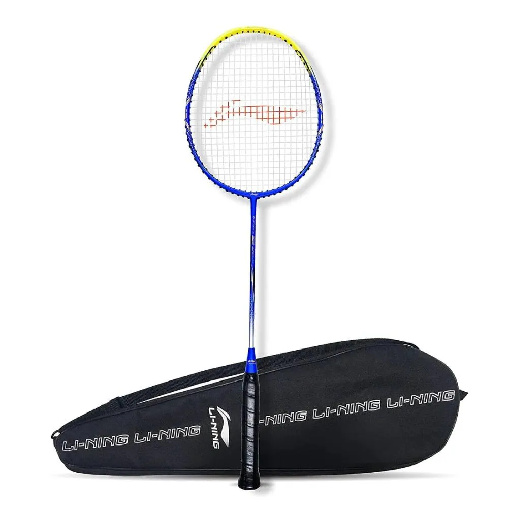 Li-Ning G-Force Superlite 3600 Strung Badminton Racquet (Blue/Yellow)