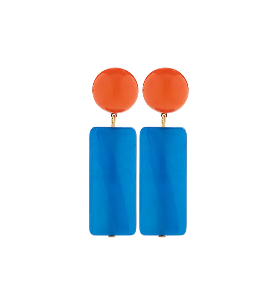 Lorena Taddei Orange/Blue Earring Set