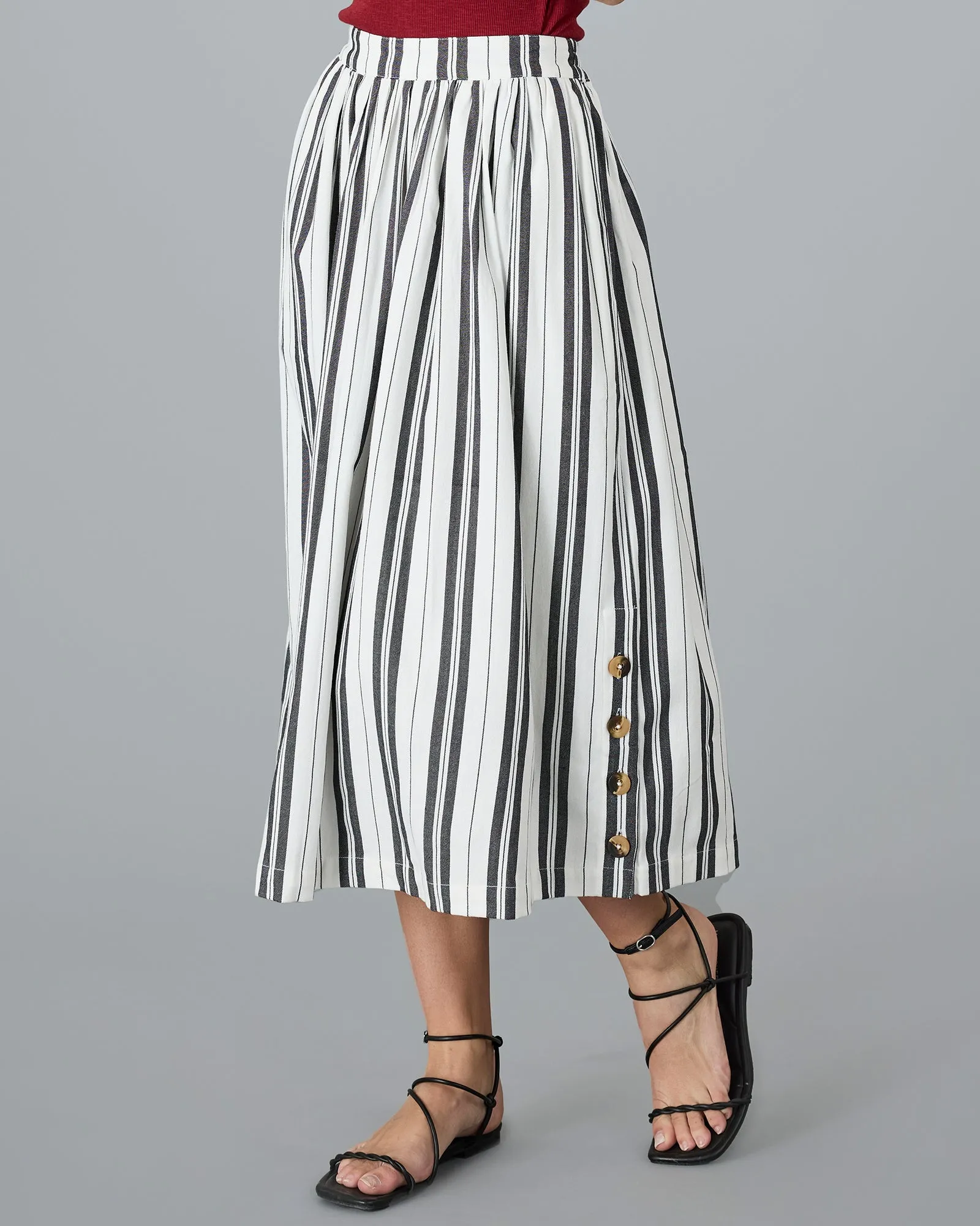 Lucy Stripe Skirt