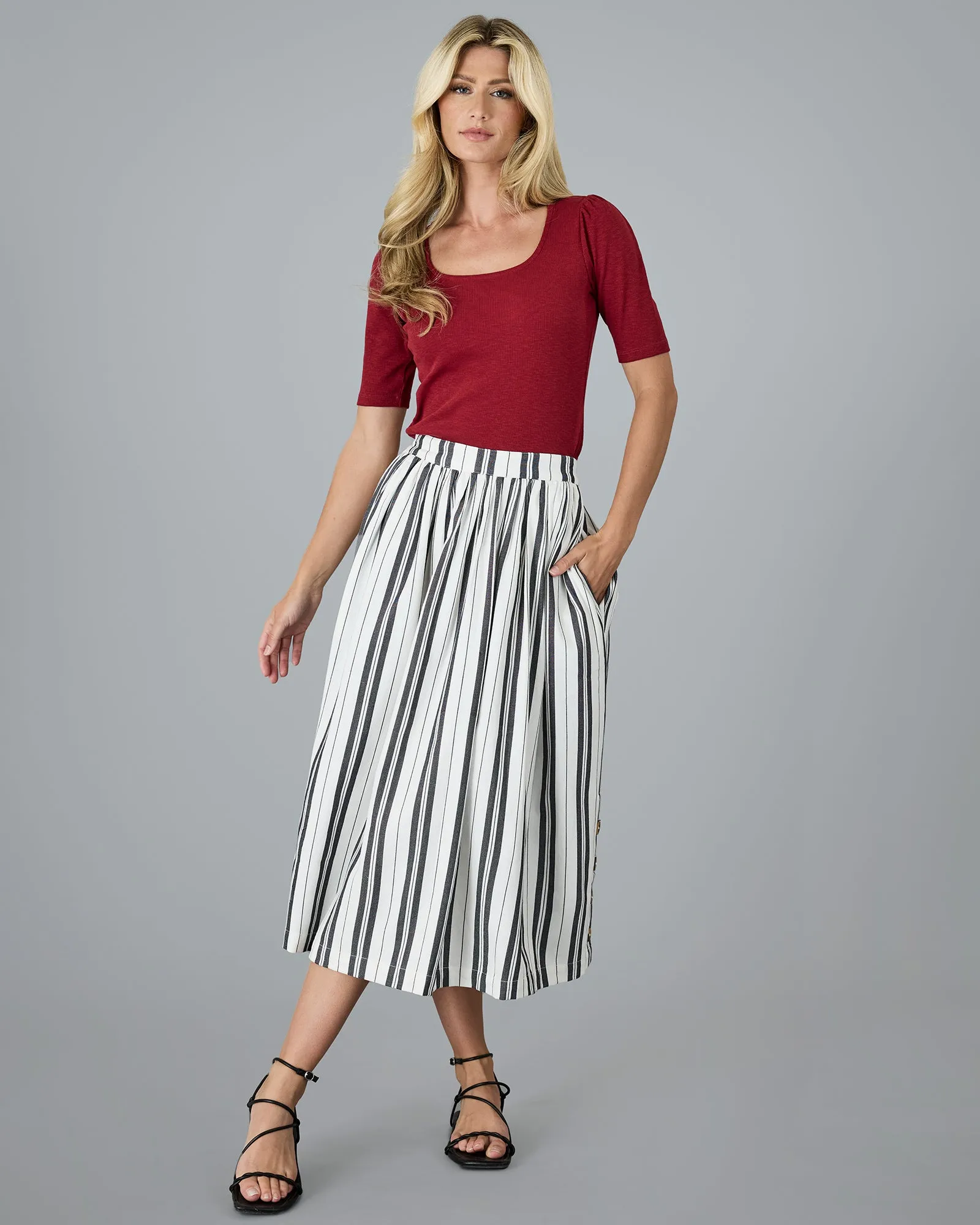 Lucy Stripe Skirt