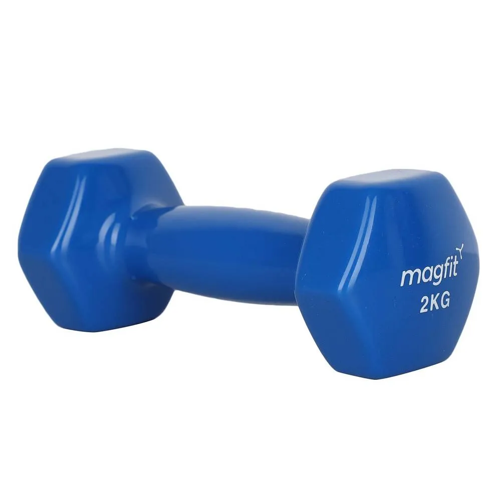 MagFit Vinyl Dumbell (2kg) (Blue)