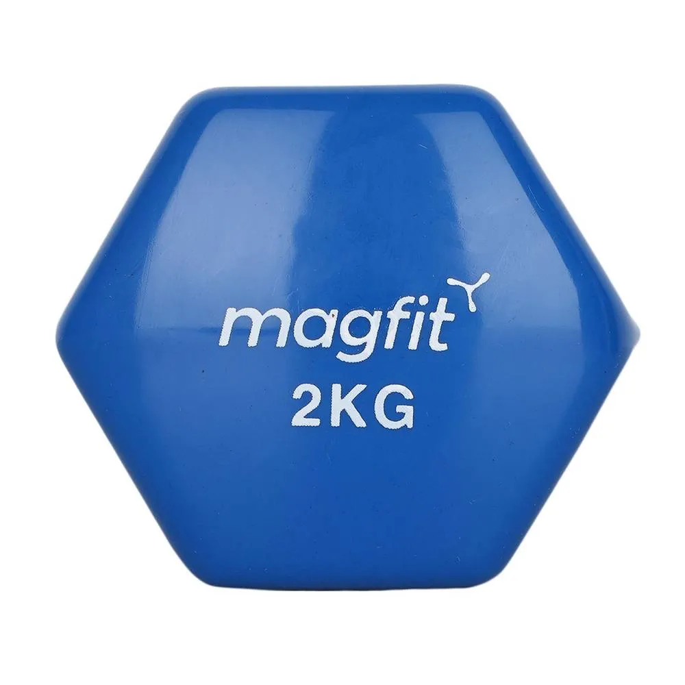 MagFit Vinyl Dumbell (2kg) (Blue)