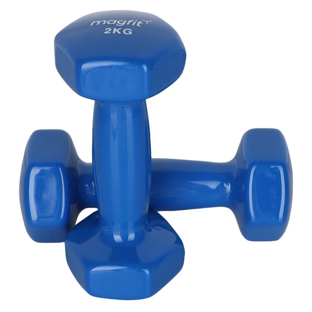 MagFit Vinyl Dumbell (2kg) (Blue)