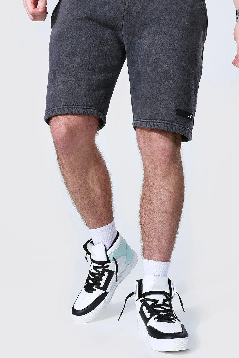 Man Contrast Hi Top Sneakers