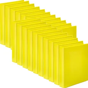 Marbig Clearview Insert Ring Binder Folder 2D 25mm A4 Yellow Box 20