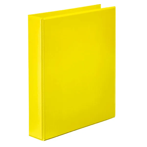 Marbig Clearview Insert Ring Binder Folder 2D 25mm A4 Yellow Box 20