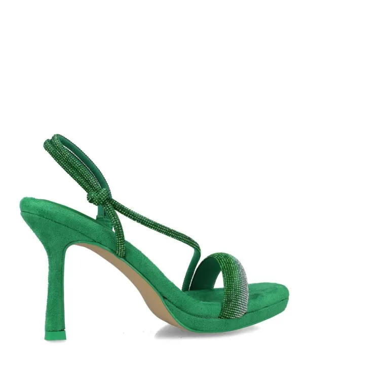 Menbur 24804 NERIO Scarpe Donna Sandali Gioiello Tacco Alto Emerald Green