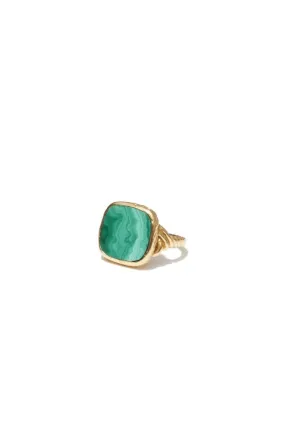 Mimi Et Toi Delphine Ring - Green: Ring Size 18