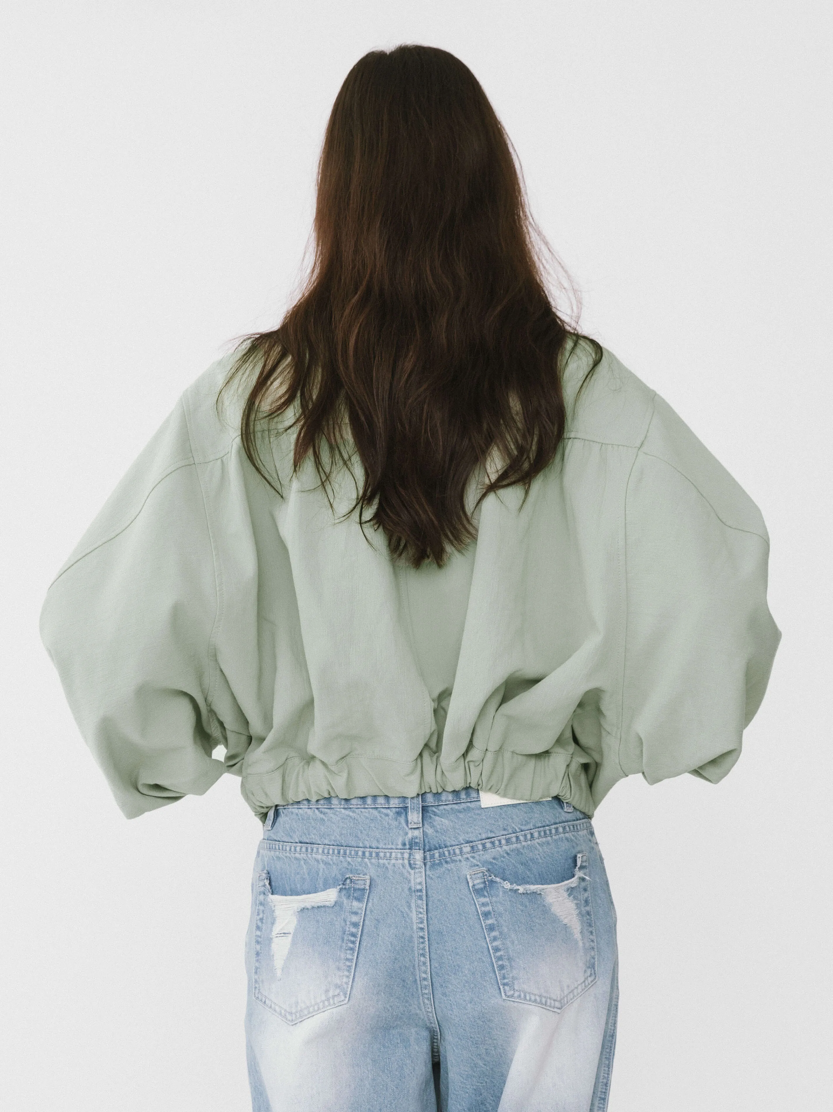 Mint Bomber Jacket