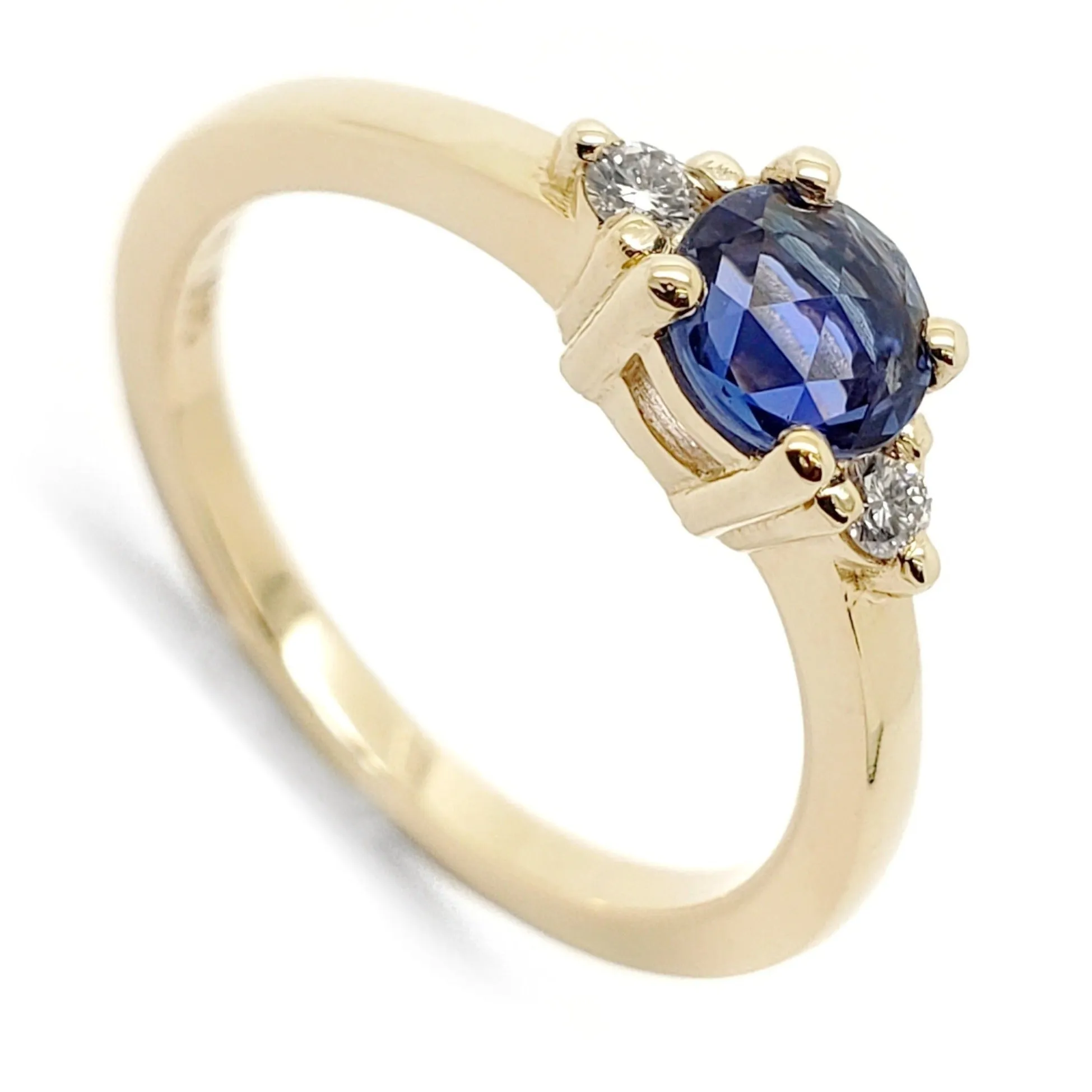 Moraine Yellow | Rose Cut Blue Sapphire