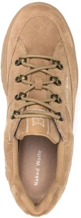 NAKED WOLFE Sporty 70mm platform sneakers Neutrals