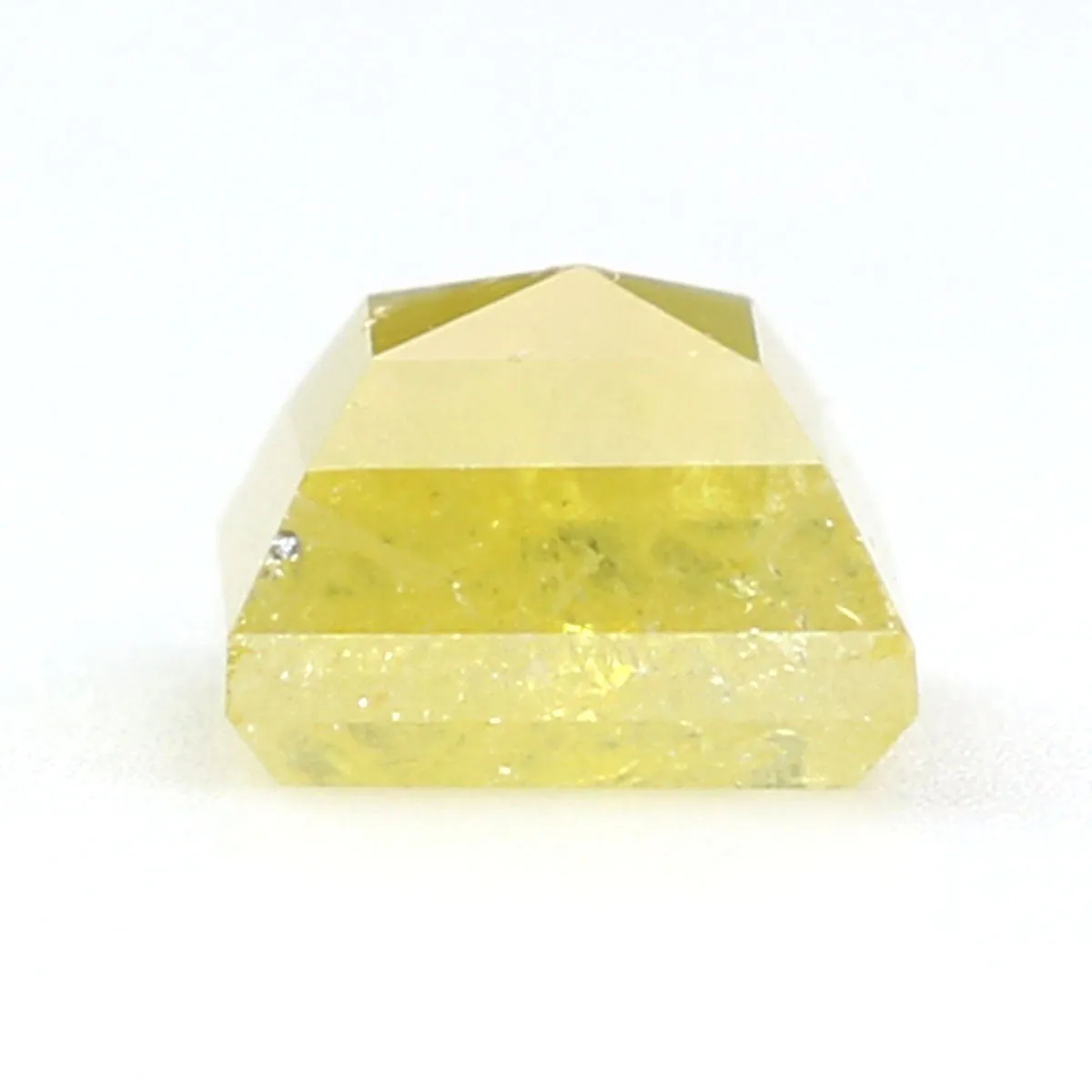 Natural Loose Princess Yellow Color Diamond 0.66 CT 4.40 MM Princess Shape Rose Cut Diamond KR1800