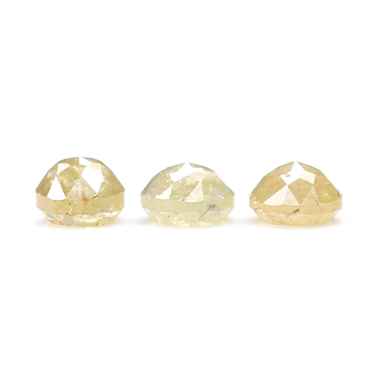 Natural Loose Rose Cut Yellow Color Diamond 1.21 CT 4.00 MM Round Rose Cut Shape Diamond L9951