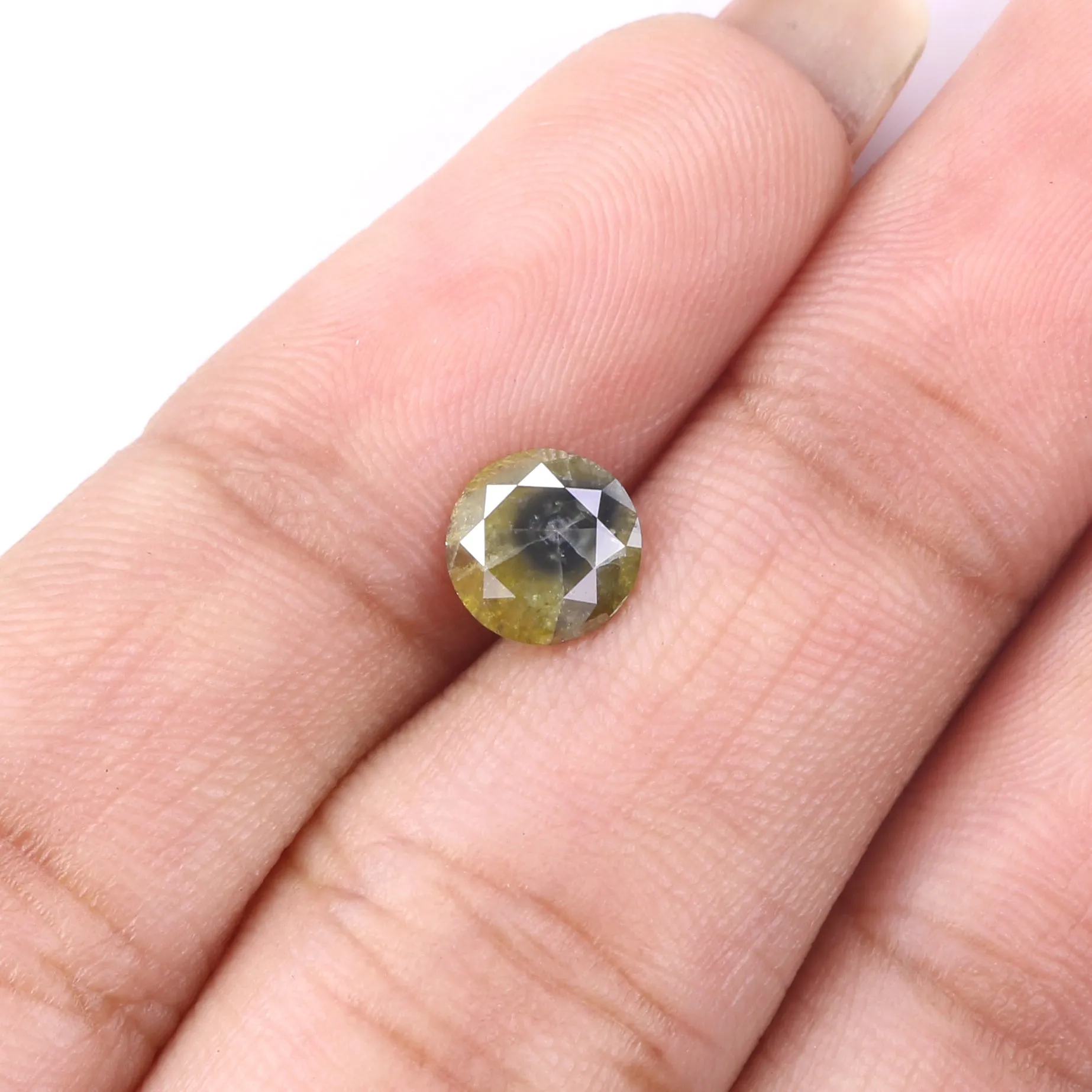 Natural Loose Round Yellow Color Diamond 0.94 CT 6.22 MM Round Shape Brilliant Cut Diamond KR2509