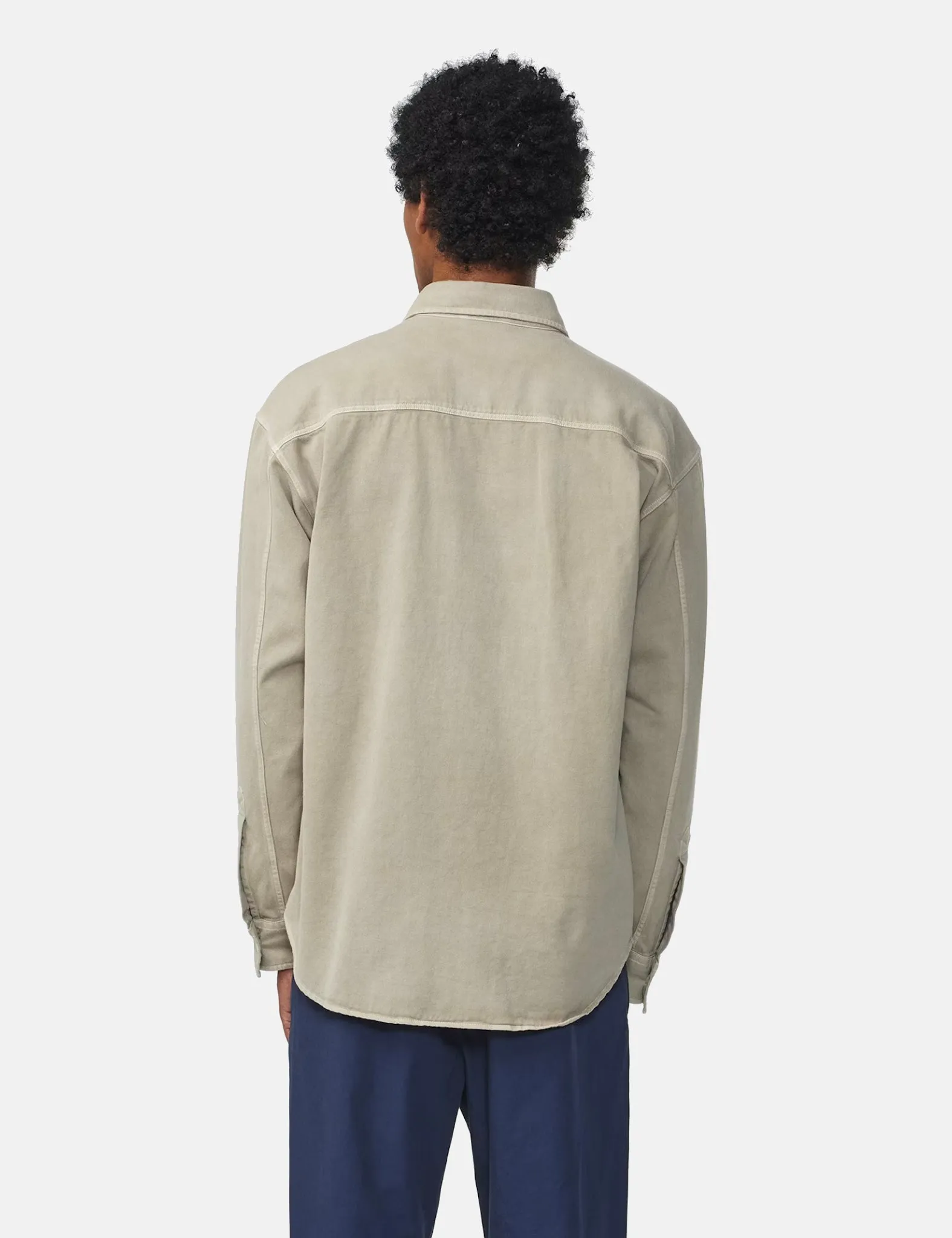 NN07 Adwin Shirt (Relaxed Fit) - Khaki Stone