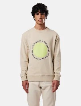 NN07 Brody Print Cotton Blend Sweatshirt - Oil Green