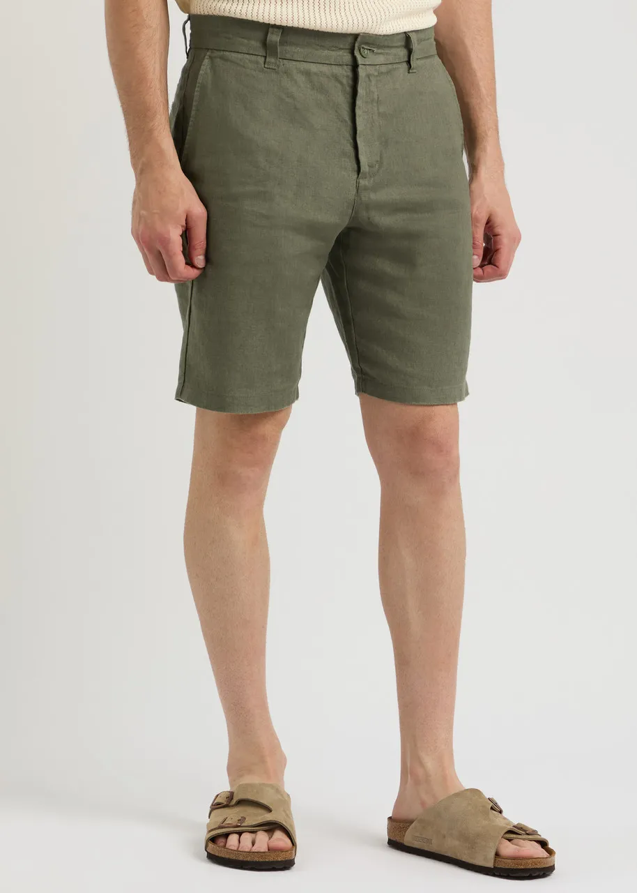 NN07 Crown linen shorts  -                         -                     -                