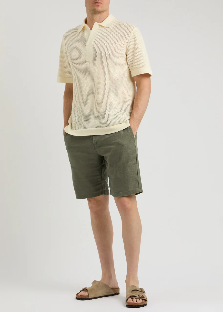 NN07 Crown linen shorts  -                         -                     -                