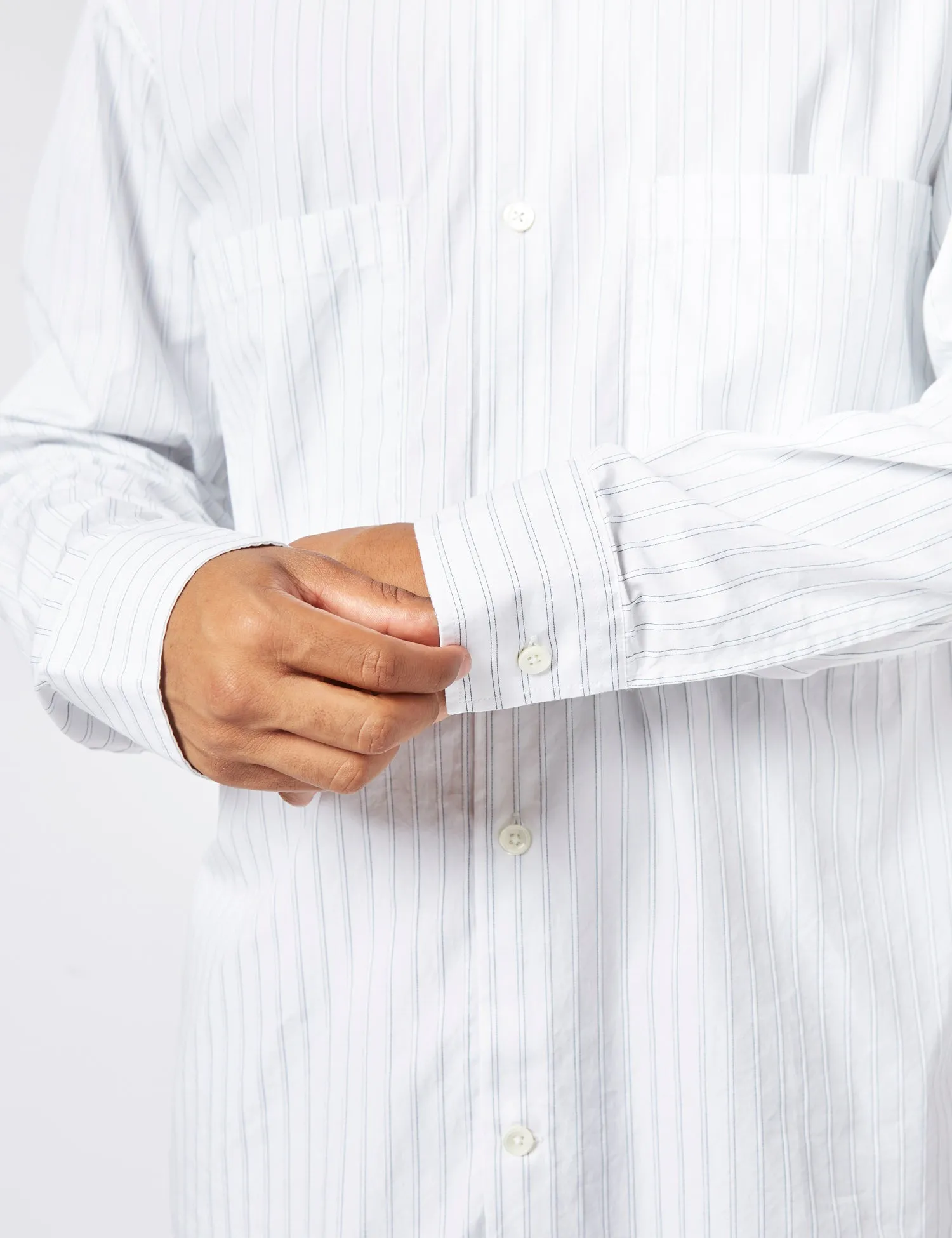 NN07 Freddy Shirt - White Stripe