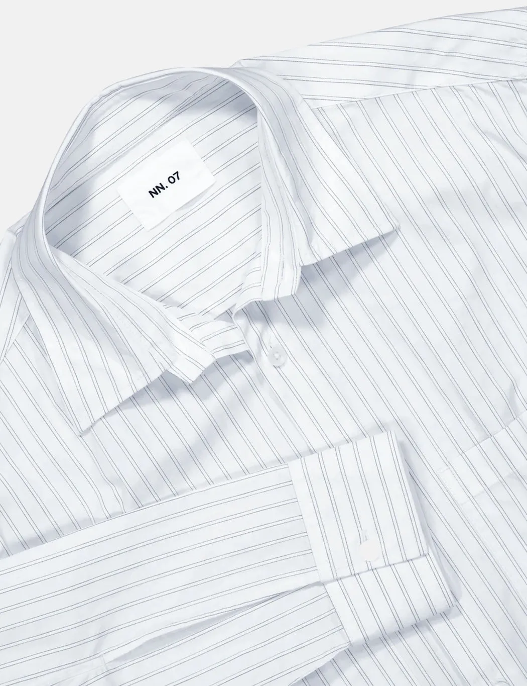 NN07 Freddy Shirt - White Stripe