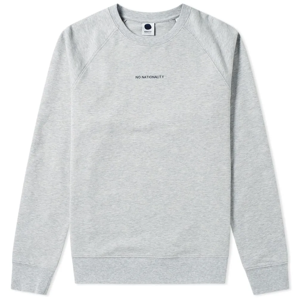 NN07 Geoff Crew SweatGrey Melange