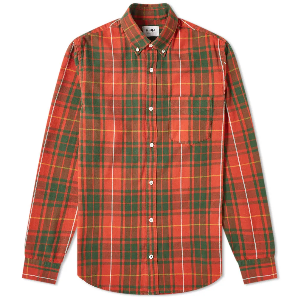 NN07 Levon Check ShirtOrange Check