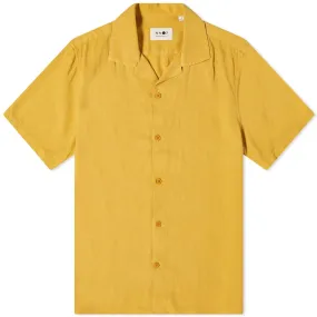 NN07 Miyagi Linen Vacation ShirtWarm Yellow