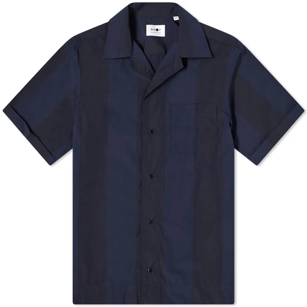 NN07 Oliver Vacation ShirtNavy Stripe