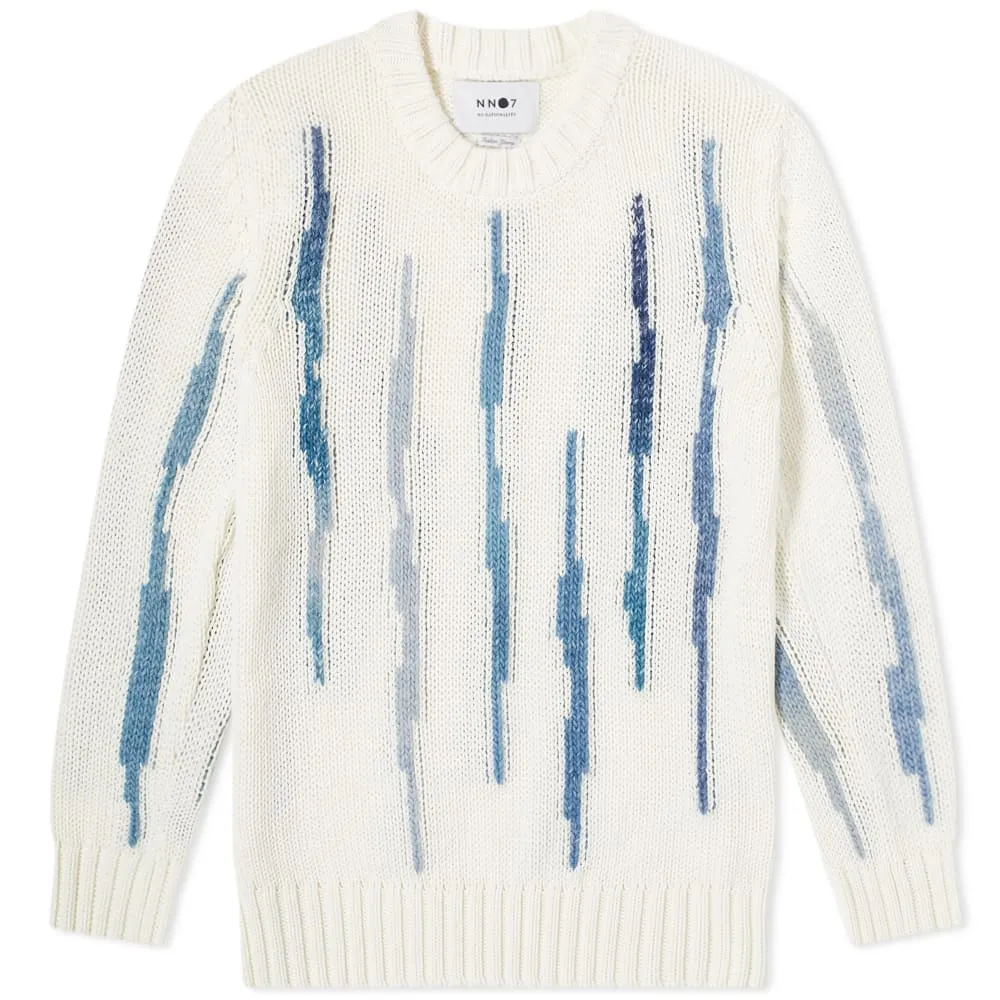 NN07 Rick Intarsia Crew KnitOff White