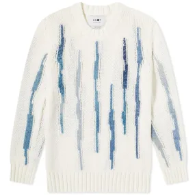 NN07 Rick Intarsia Crew KnitOff White