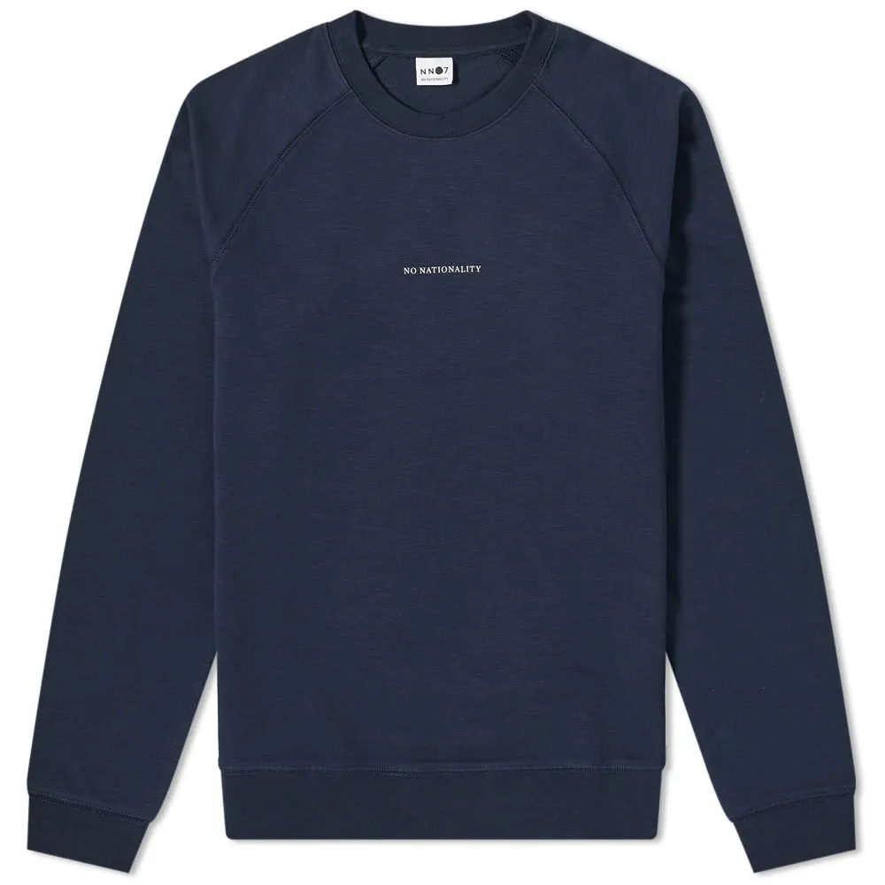 NN07 Robin Print Crew SweatNavy