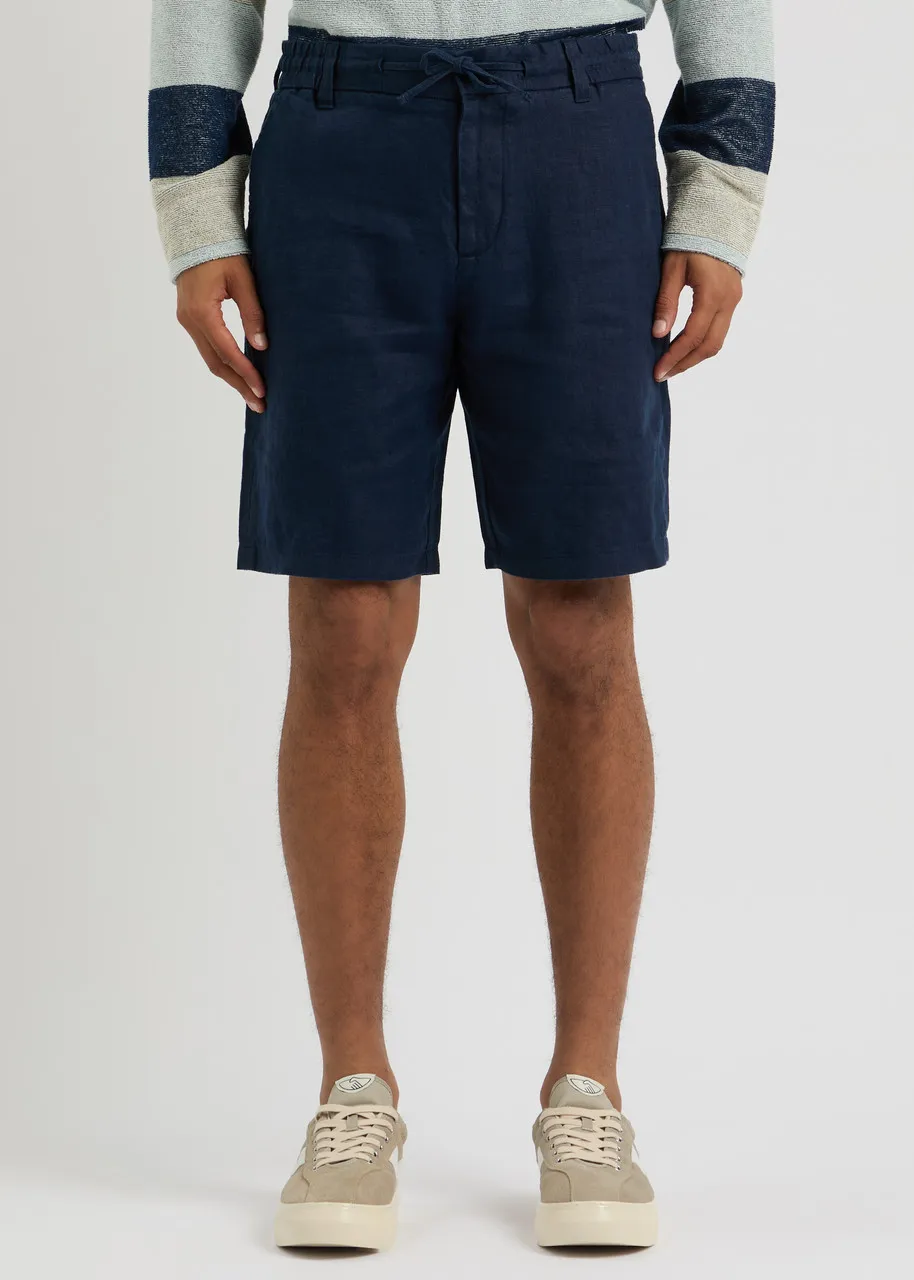 NN07 Seb linen shorts  -                         -                     -                