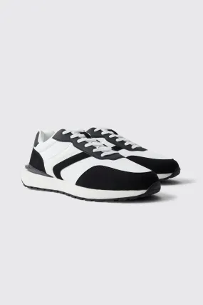 Paneled Runner Sneakers