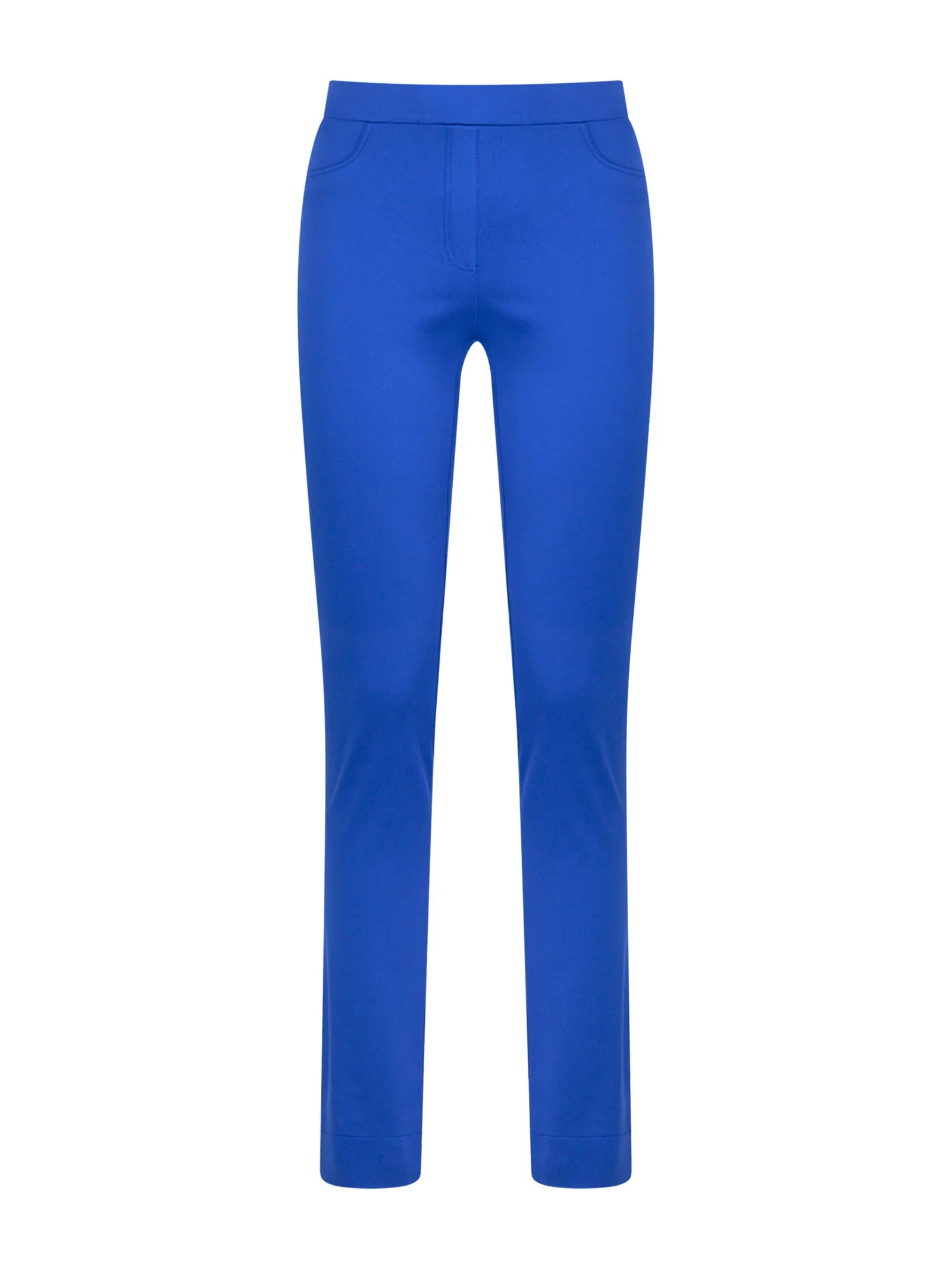 Pantalone a 5 tasche in Satin Power - Dazzling Blue