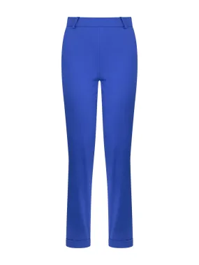 Pantalone Chino in Satin Power - Dazzling Blue